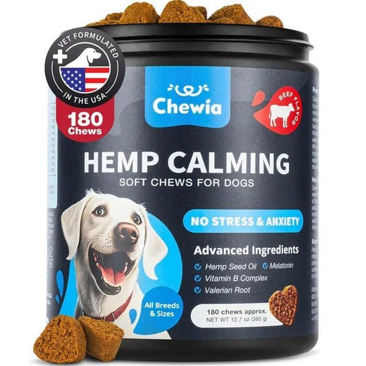 Hemp Calming Chews For Dogs Dog Calming Treats Anxiety Relief For Dogs - Pet Zen Club