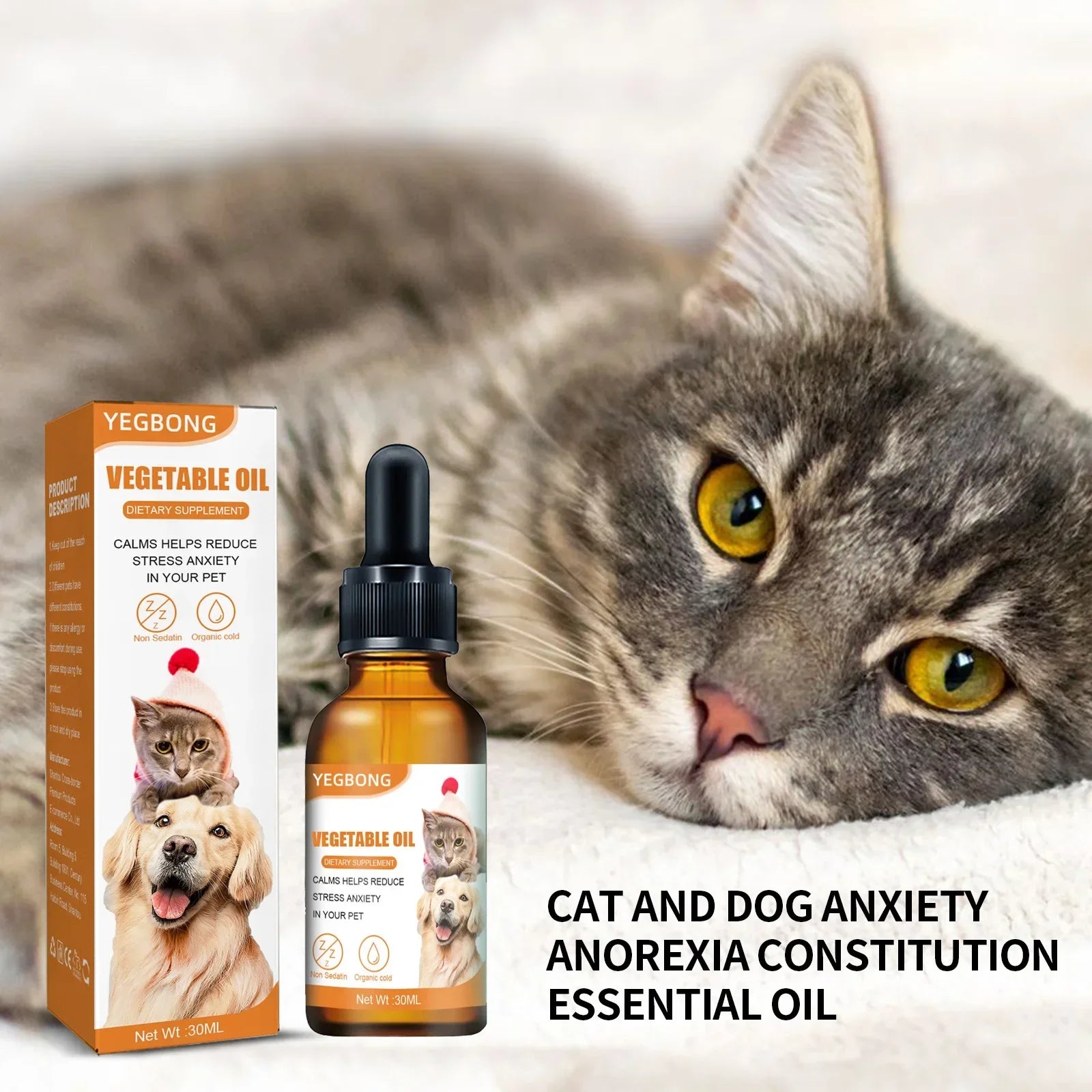 Natural Organic Calming Drops - Pet Zen Club