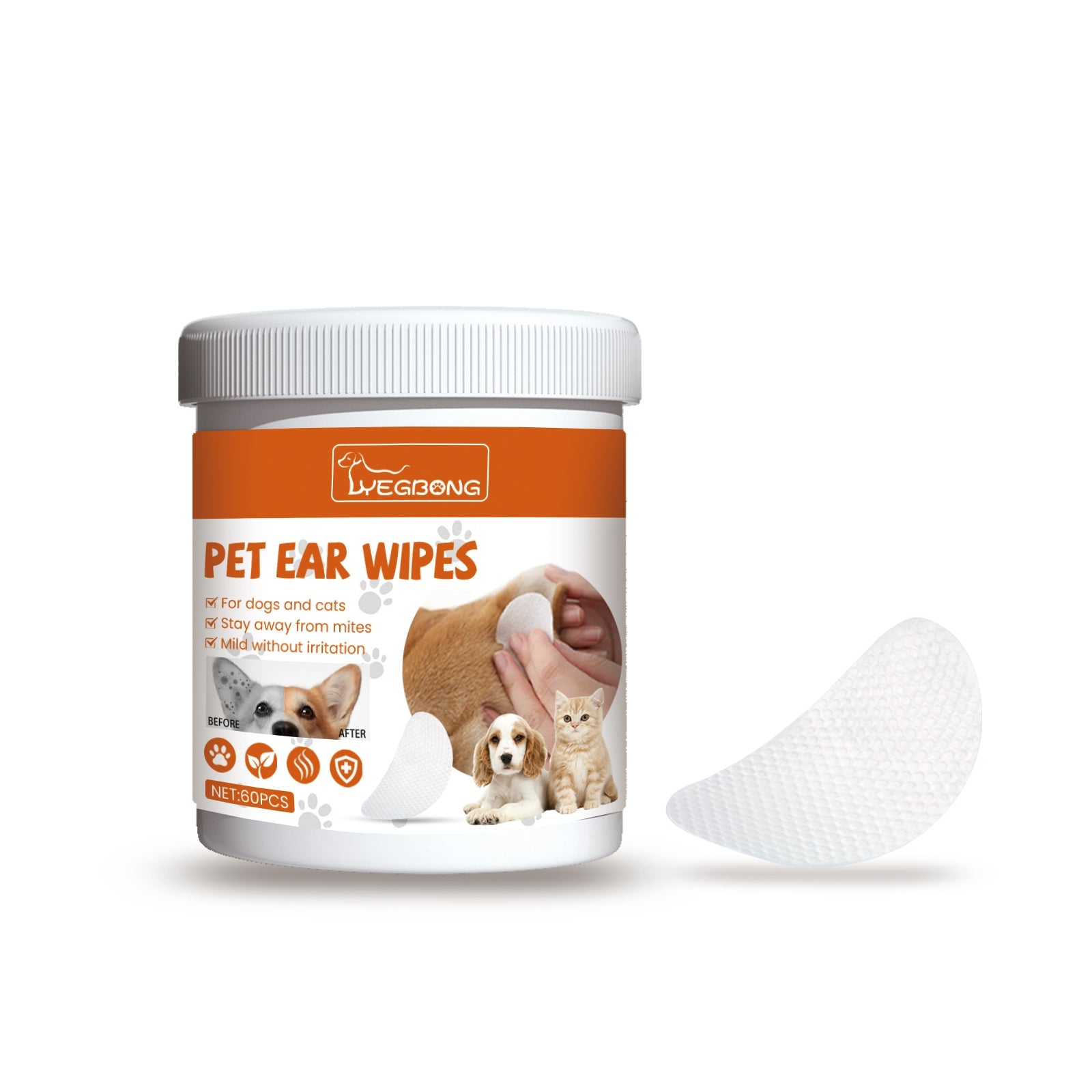 Pet Ear Wipes Deodorizing Removing Mite - Pet Zen Club