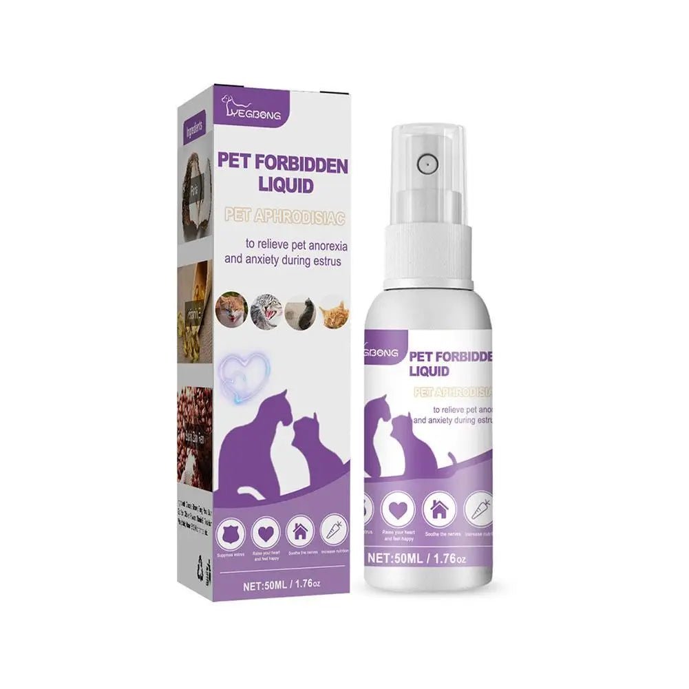 50ml Pet Calming Spray Prevent Howling Reduce Anxiety Soothe Mood Pet Dog Cat Estrus Calming Prohibition Spray Pet Supplies - Pet Zen Club