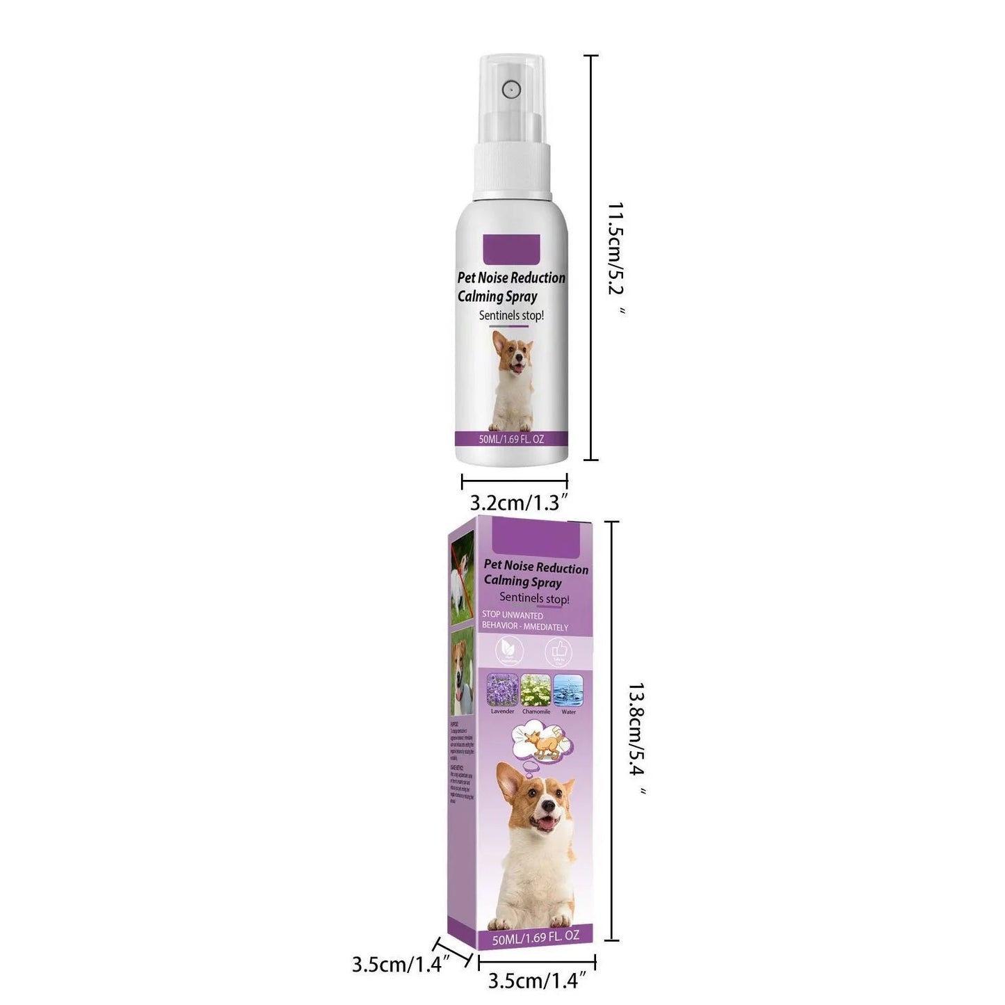 50ml Pet Relaxants Dog Noise Reduction Calming Spray For Barking Restless End The Dog'S Negative Behavior Pet Health Supplies - Pet Zen Club