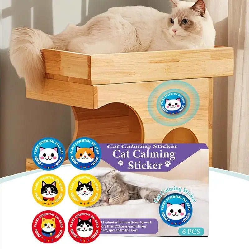 Calming For Cats 6X Fast Release Sedative Patches Kitten Calming Patches Portable Long Lasting Pet Supply For Outdoor Home - Pet Zen Club