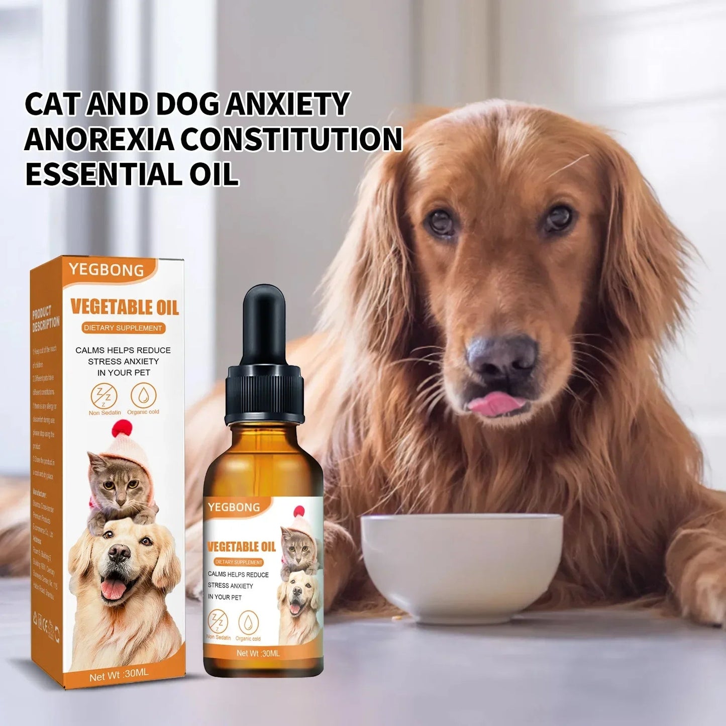 Natural Organic Calming Drops - Pet Zen Club