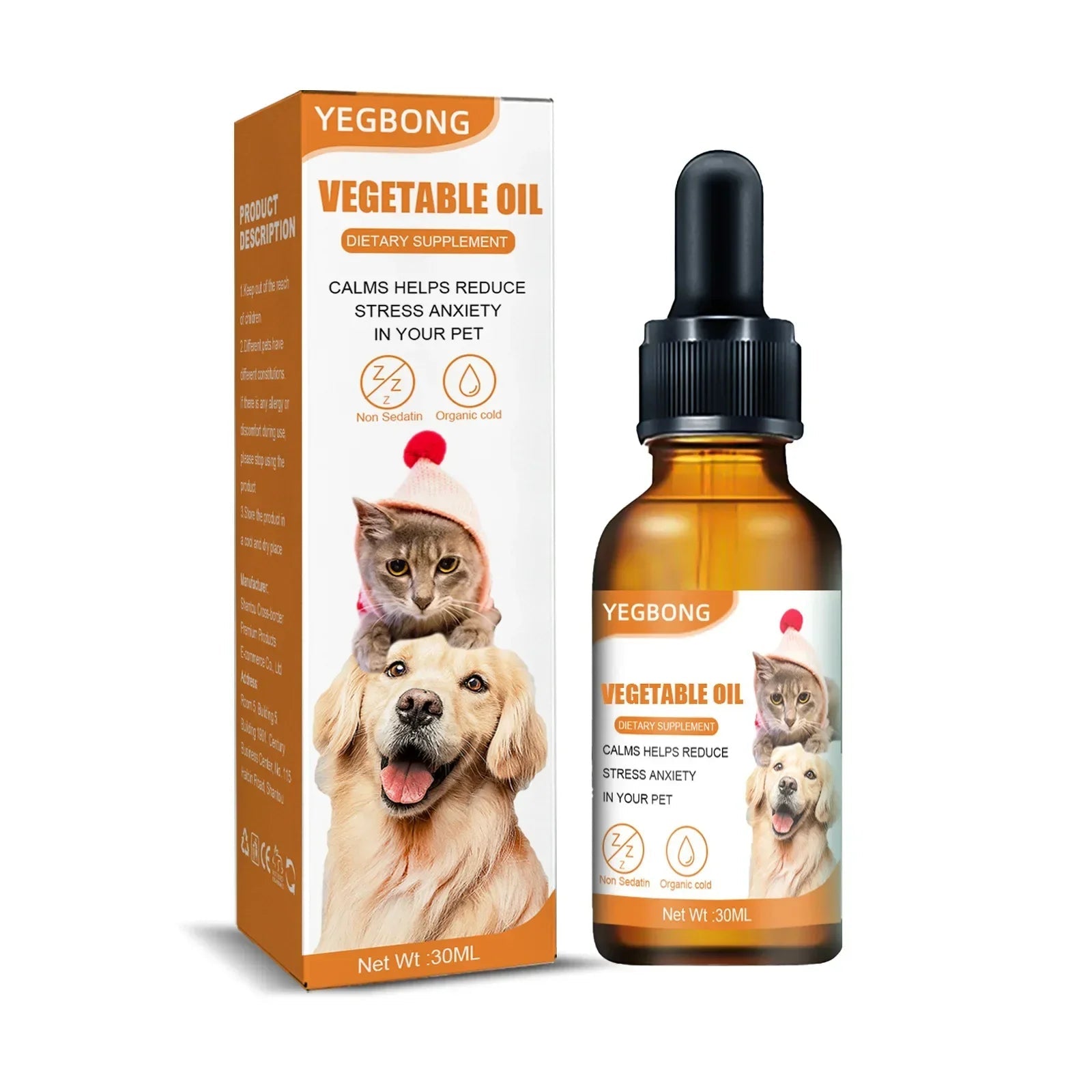 Natural Organic Calming Drops - Pet Zen Club
