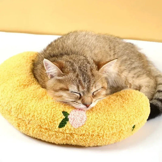 Pet Calming Pillow Comfortable Cute U Shaped Pet Cat Little Pillows Skin - Friendly Elastic Cushion Pet Accessories for Dogs - Pet Zen Club