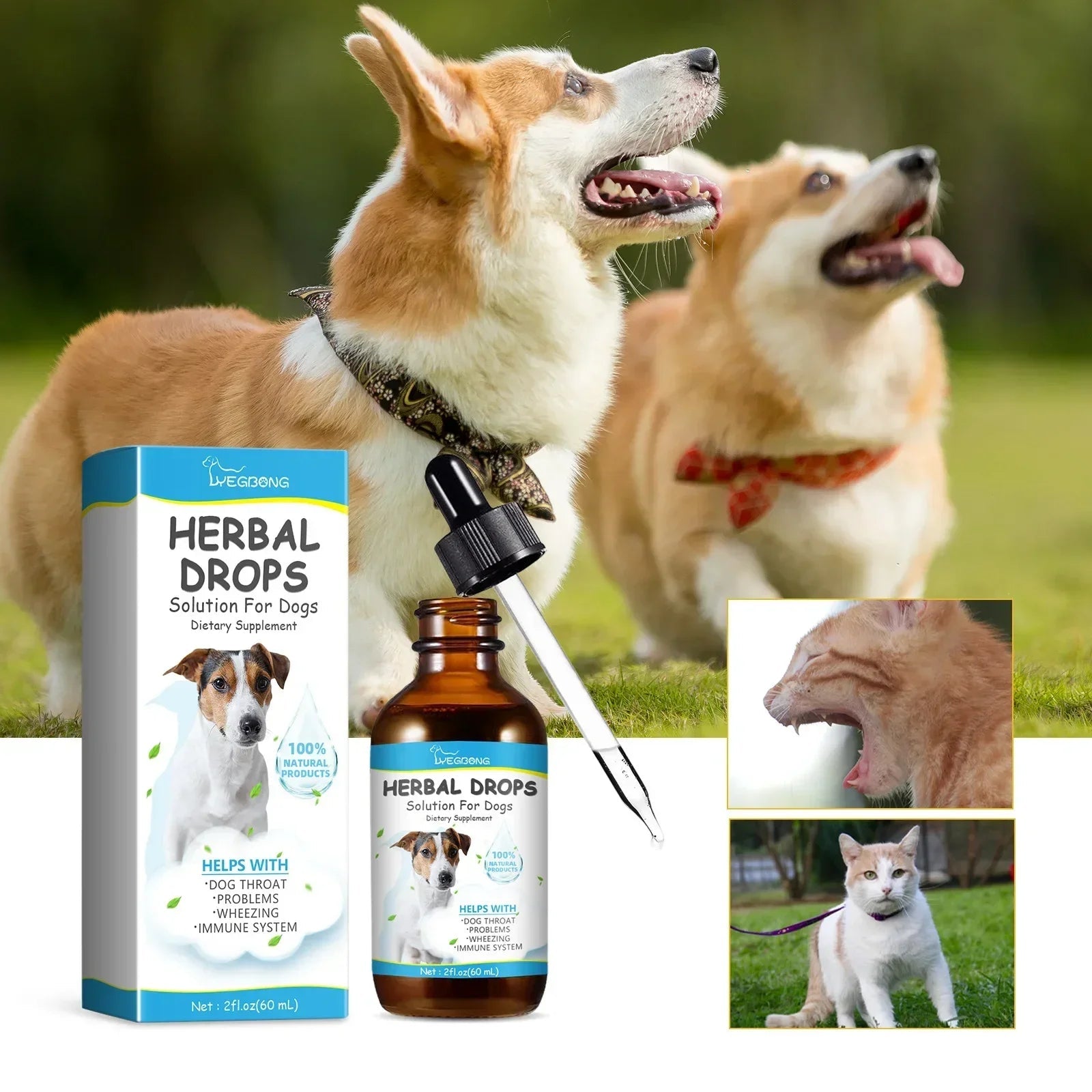 Pet Cough Drop Herbal Cough Soothing Relief Reduce Throat Discomfort Sneezing Treatment Strengthen Immunity Dog Calming Medicine - Pet Zen Club