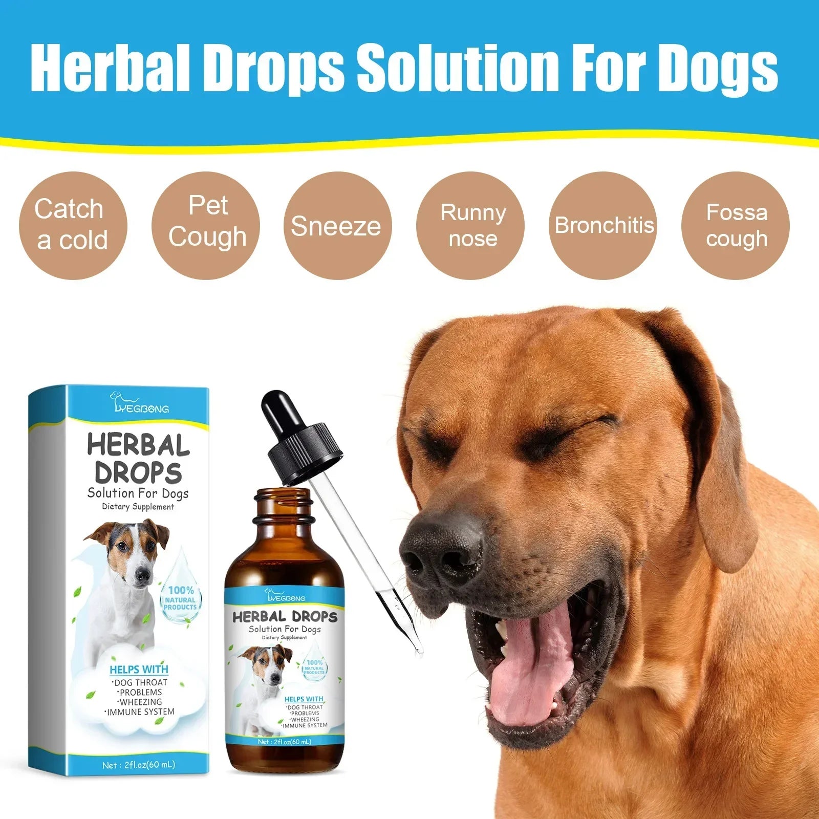 Pet Cough Drop Herbal Cough Soothing Relief Reduce Throat Discomfort Sneezing Treatment Strengthen Immunity Dog Calming Medicine - Pet Zen Club