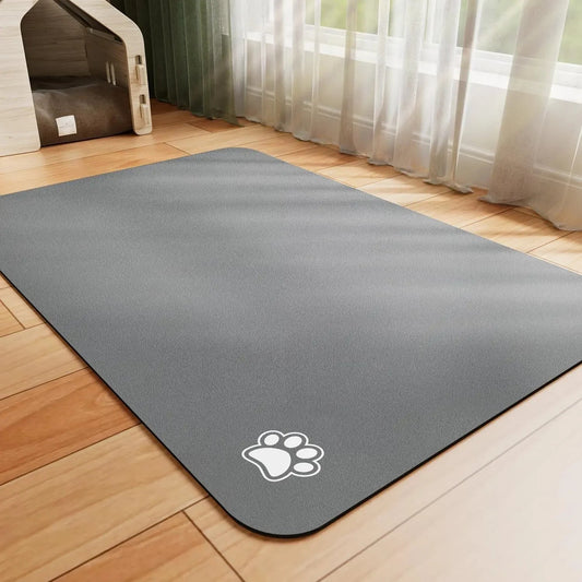 Pet Feeding Mat Absorbent Dog Cat Mat for Food and Water Easy to Clean Pet Placemats Quick Dry Dog Mat for Messy Drinkers - Pet Zen Club