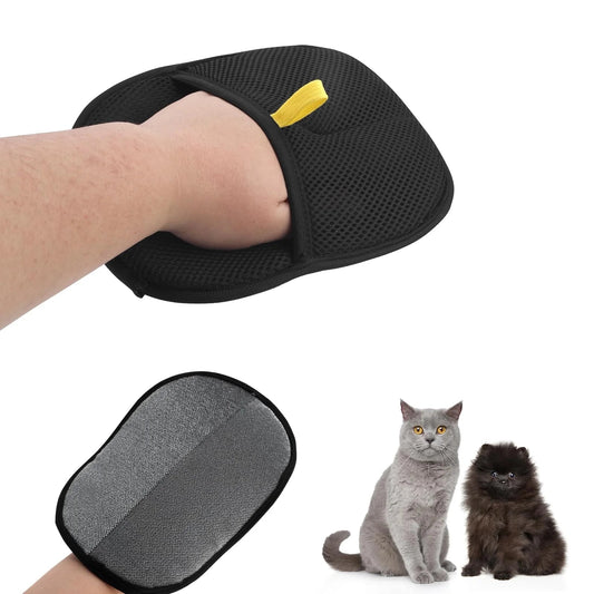 Pet Hair Removal Tool Reusable Static Removal Gloves, Double - Sided Grooming Gloves for Pets, Removes Pet Fur Hair for Carpets - Pet Zen Club