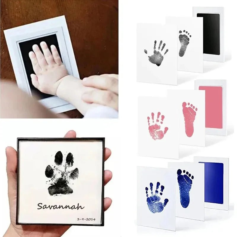 Pet Handprint Footprint Kit No Touch Cat Dog Paw Print Newborn Birth Souvenir Ink Pad New Born Gift - Pet Zen Club