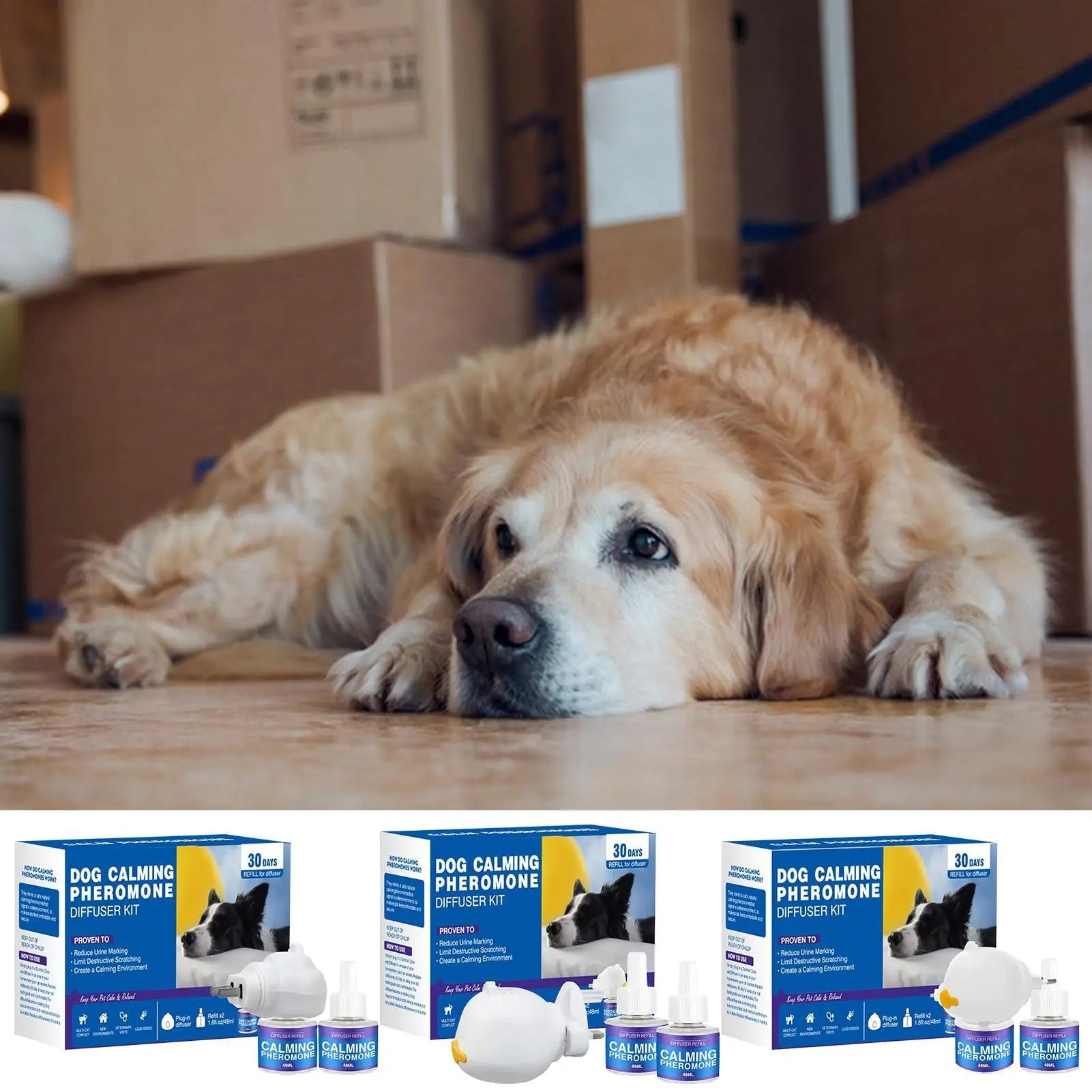 Pet Pheromones Calming Diffuser For Cat Dog Calm Relaxing Emotion Relief Soothing Pheromone Plug - In Relaxants Refill Calming - Pet Zen Club