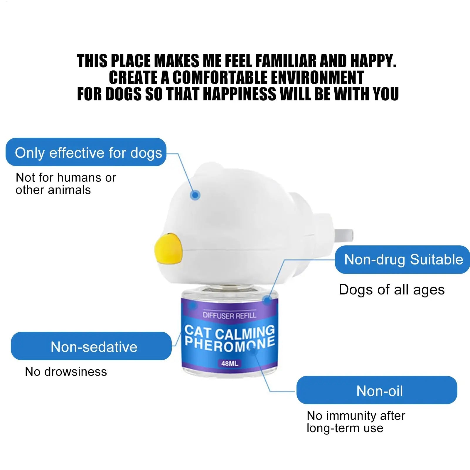 Pet Pheromones Calming Diffuser For Cat Dog Calm Relaxing Emotion Relief Soothing Pheromone Plug - In Relaxants Refill Calming - Pet Zen Club