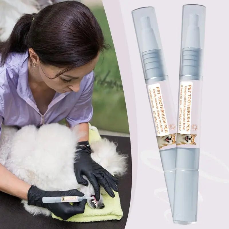 Pet Teeth Cleaning Pen Pet Dental Pen dog Toothbrush Pen Fresh Breath Tooth Whitening Cat Teeth Refreshing Pen pet supplies - Pet Zen Club