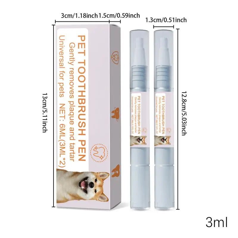 Pet Teeth Cleaning Pen Pet Dental Pen dog Toothbrush Pen Fresh Breath Tooth Whitening Cat Teeth Refreshing Pen pet supplies - Pet Zen Club